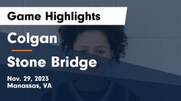 Colgan  vs Stone Bridge  Game Highlights - Nov. 29, 2023