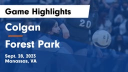 Colgan  vs Forest Park  Game Highlights - Sept. 28, 2023