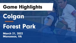 Colgan  vs Forest Park  Game Highlights - March 21, 2022