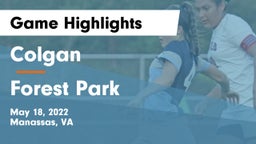 Colgan  vs Forest Park  Game Highlights - May 18, 2022