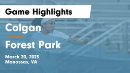 Colgan  vs Forest Park  Game Highlights - March 20, 2023