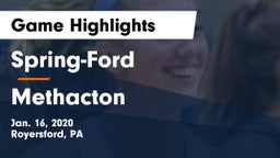 Spring-Ford  vs Methacton  Game Highlights - Jan. 16, 2020