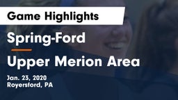 Spring-Ford  vs Upper Merion Area  Game Highlights - Jan. 23, 2020