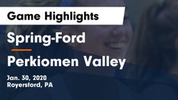 Spring-Ford  vs Perkiomen Valley  Game Highlights - Jan. 30, 2020