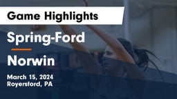 Spring-Ford  vs Norwin Game Highlights - March 15, 2024