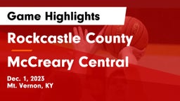 Rockcastle County  vs McCreary Central  Game Highlights - Dec. 1, 2023