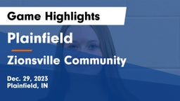 Plainfield  vs Zionsville Community  Game Highlights - Dec. 29, 2023