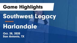 Southwest Legacy  vs Harlandale  Game Highlights - Oct. 28, 2020