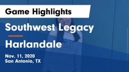 Southwest Legacy  vs Harlandale  Game Highlights - Nov. 11, 2020