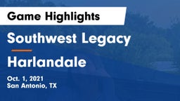 Southwest Legacy  vs Harlandale  Game Highlights - Oct. 1, 2021