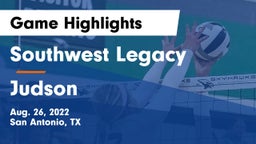 Southwest Legacy  vs Judson  Game Highlights - Aug. 26, 2022