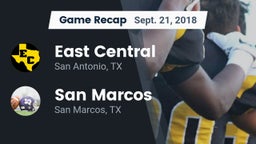Recap: East Central  vs. San Marcos  2018