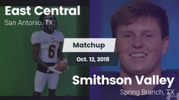 Matchup: East Central vs. Smithson Valley  2018