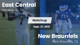 Matchup: East Central vs. New Braunfels  2019