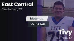 Matchup: East Central vs. Tivy  2020