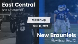 Matchup: East Central vs. New Braunfels  2020