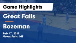 Great Falls  vs Bozeman  Game Highlights - Feb 17, 2017