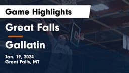 Great Falls  vs Gallatin  Game Highlights - Jan. 19, 2024