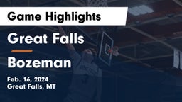 Great Falls  vs Bozeman  Game Highlights - Feb. 16, 2024