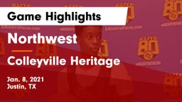 Northwest  vs Colleyville Heritage  Game Highlights - Jan. 8, 2021