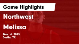Northwest  vs Melissa Game Highlights - Nov. 4, 2023