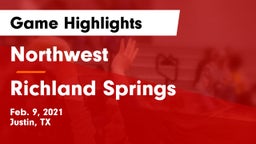 Northwest  vs Richland Springs  Game Highlights - Feb. 9, 2021