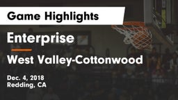 Enterprise  vs West Valley-Cottonwood Game Highlights - Dec. 4, 2018