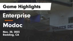 Enterprise  vs Modoc  Game Highlights - Nov. 20, 2023