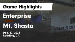 Enterprise  vs Mt. Shasta Game Highlights - Dec. 22, 2023