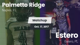 Matchup: Palmetto Ridge High vs. Estero  2017