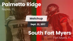 Matchup: Palmetto Ridge High vs. South Fort Myers  2017