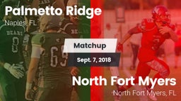 Matchup: Palmetto Ridge High vs. North Fort Myers  2018