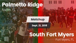 Matchup: Palmetto Ridge High vs. South Fort Myers  2018