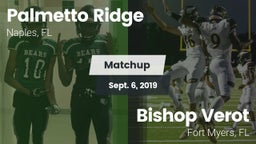 Matchup: Palmetto Ridge High vs. Bishop Verot  2019