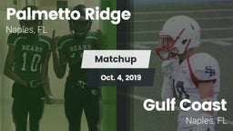 Matchup: Palmetto Ridge High vs. Gulf Coast  2019