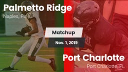 Matchup: Palmetto Ridge High vs. Port Charlotte  2019