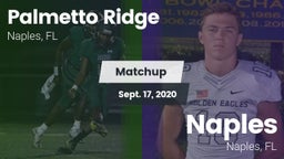 Matchup: Palmetto Ridge High vs. Naples  2020