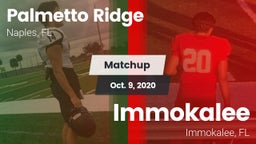 Matchup: Palmetto Ridge High vs. Immokalee  2020