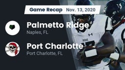Recap: Palmetto Ridge  vs. Port Charlotte  2020