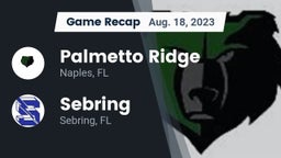 Recap: Palmetto Ridge  vs. Sebring  2023