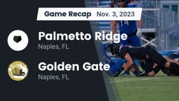 Recap: Palmetto Ridge  vs. Golden Gate  2023