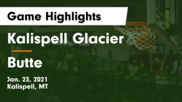 Kalispell Glacier  vs Butte  Game Highlights - Jan. 23, 2021