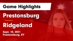 Prestonsburg  vs Ridgeland  Game Highlights - Sept. 10, 2021
