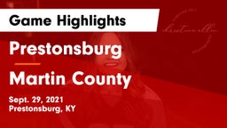 Prestonsburg  vs Martin County  Game Highlights - Sept. 29, 2021