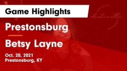 Prestonsburg  vs Betsy Layne Game Highlights - Oct. 20, 2021