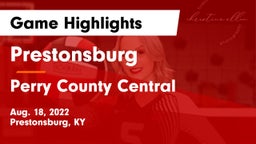 Prestonsburg  vs Perry County Central  Game Highlights - Aug. 18, 2022