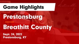Prestonsburg  vs Breathitt County  Game Highlights - Sept. 24, 2022