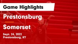 Prestonsburg  vs Somerset  Game Highlights - Sept. 24, 2022