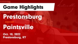 Prestonsburg  vs Paintsville  Game Highlights - Oct. 10, 2022