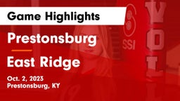 Prestonsburg  vs East Ridge Game Highlights - Oct. 2, 2023